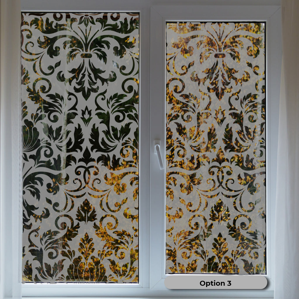 Frosted Vinyl Window Decal Set – 6 Pattern Options, Decorative Privacy Film for Windows & Glass Surfaces