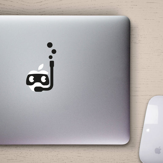 Funny Diver Macbook Decal Sticker