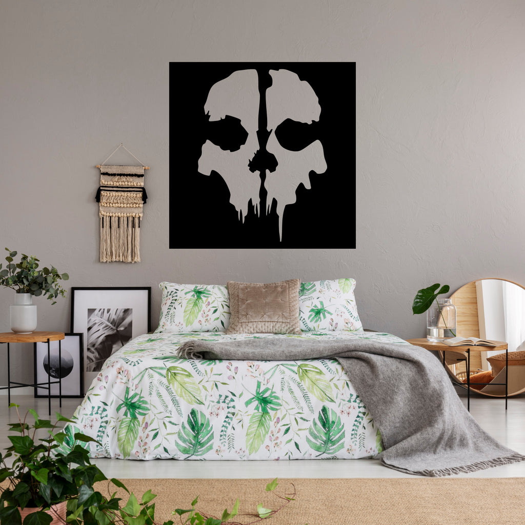 Call of Duty Ghost Mask Vinyl Decal – Official CoD Skull Design Sticker