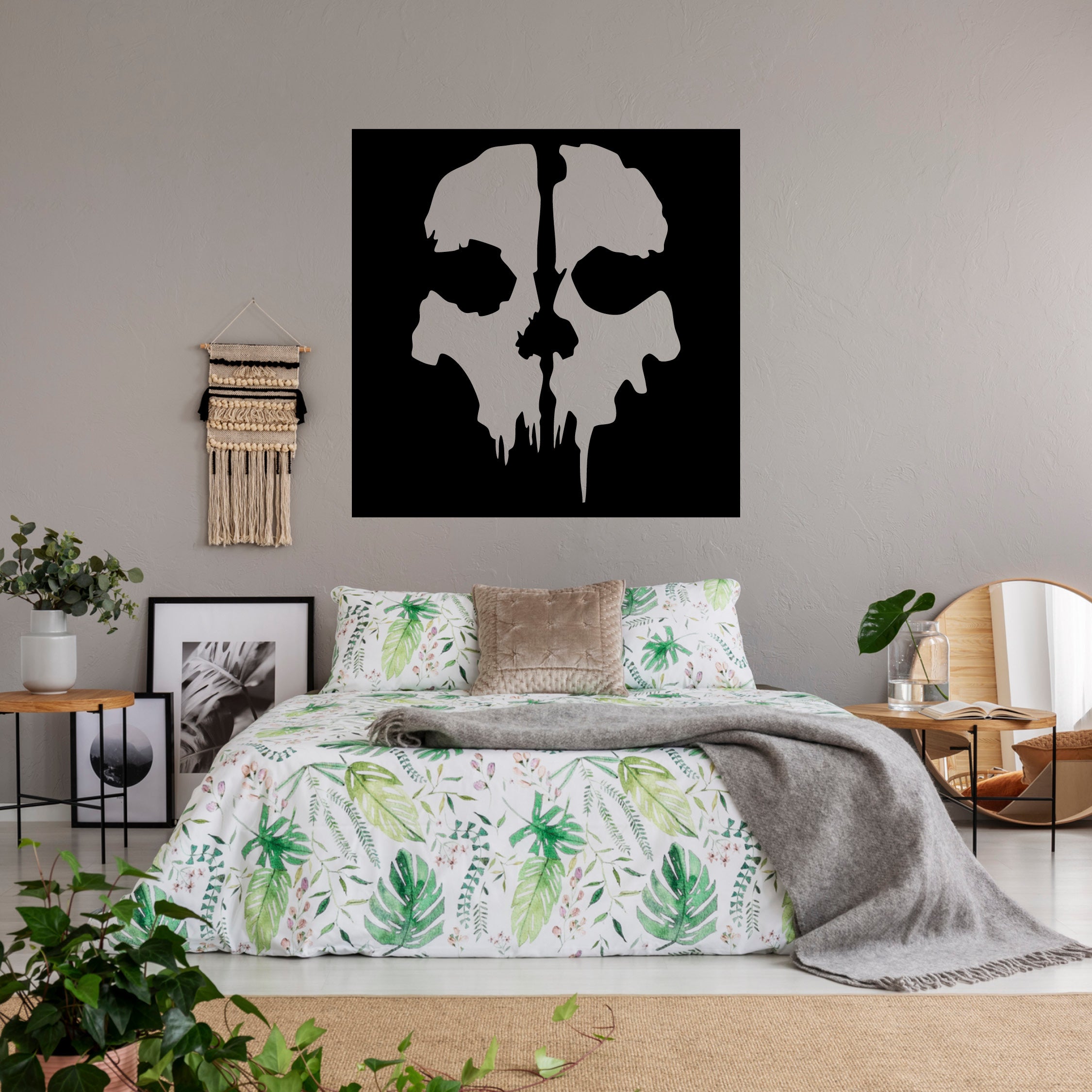 Call of Duty Ghost Mask Vinyl Decal – Official CoD Skull Design Sticker