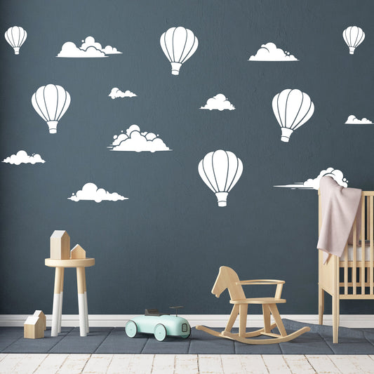 Balloons & Cloud Theme - Wall Decal Sticker Pack
