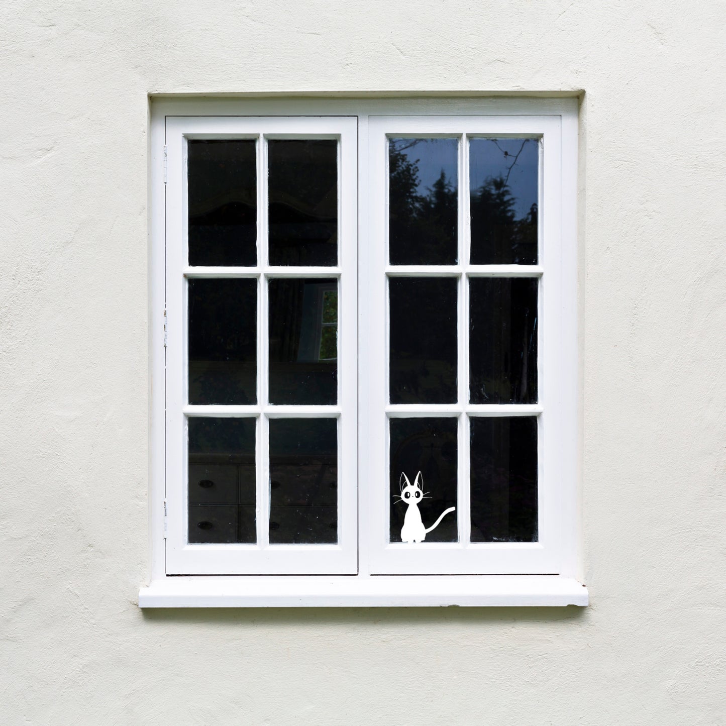 Jiji Cat Vinyl Decal – Kiki’s Delivery Service Anime Sticker for Laptops, Windows & Walls