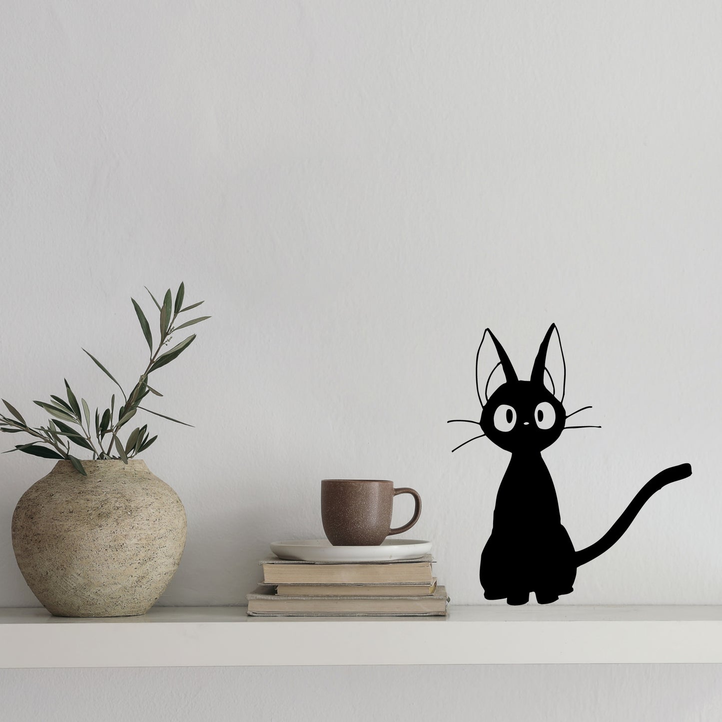 Jiji Cat Vinyl Decal – Kiki’s Delivery Service Anime Sticker for Laptops, Windows & Walls