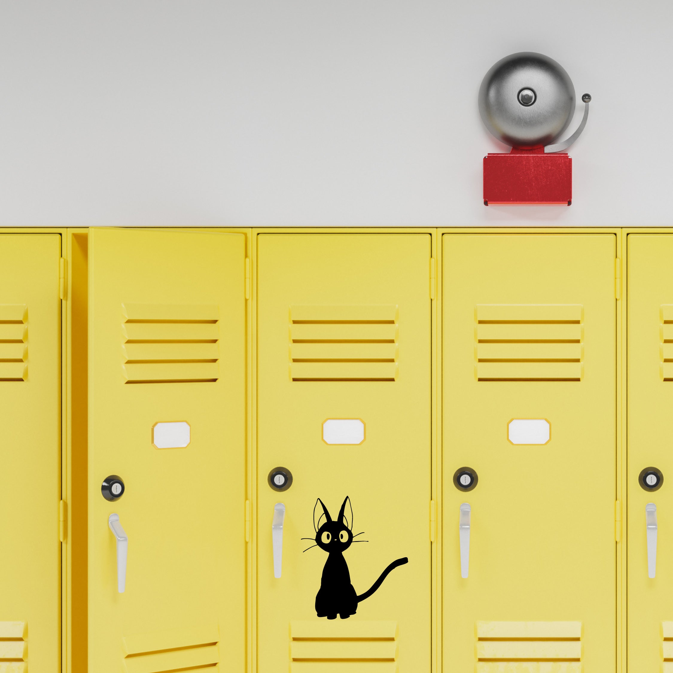 Jiji Cat Vinyl Decal – Kiki’s Delivery Service Anime Sticker for Laptops, Windows & Walls