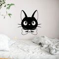 Kiki’s Delivery Service Jiji Cat Face Vinyl Wall Decal – Large Studio Ghibli Artwork