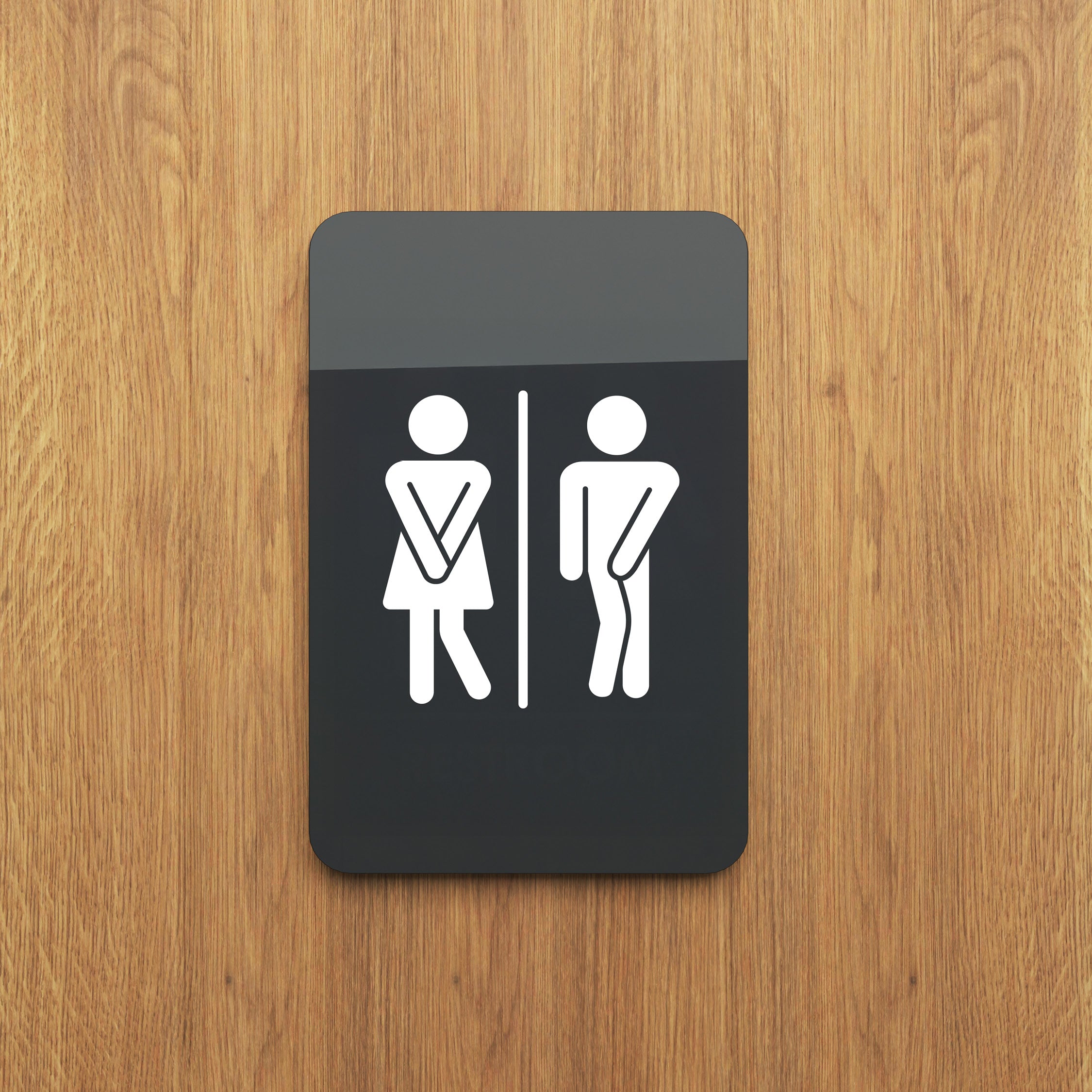 Men’s & Women’s Bathroom Door Decals – Restroom Sign Stickers for Offi ...