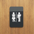 Men’s & Women’s Bathroom Door Decals – Restroom Sign Stickers for Office, Restaurant, Business Use