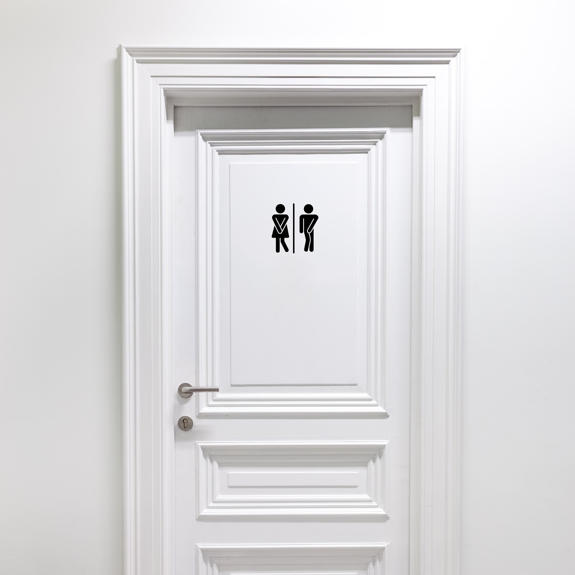Men’s & Women’s Bathroom Door Decals – Restroom Sign Stickers for Office, Restaurant, Business Use
