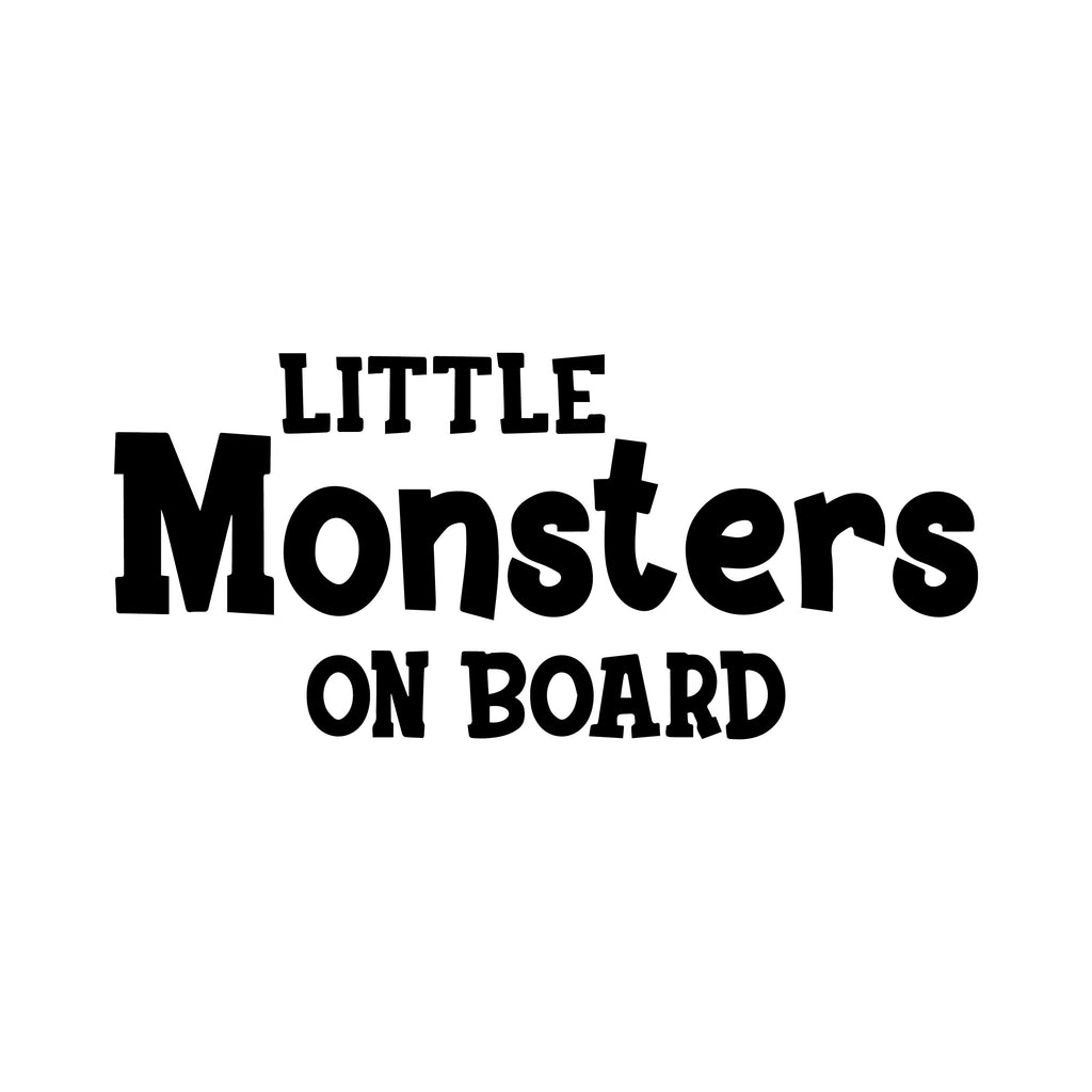 Little Monsters on board decal sticker