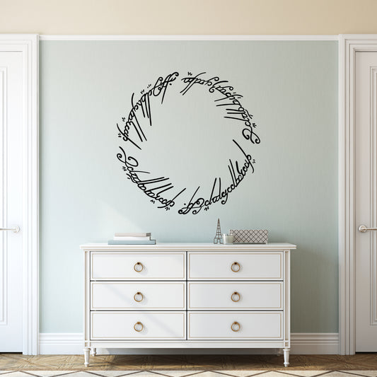 Lord of the rings - Elven ring wall graphic vinyl sticker