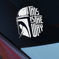 Mandalorian Star Wars Wall Decal – Kids Bedroom Vinyl Sticker, Removable Star Wars Wall Art
