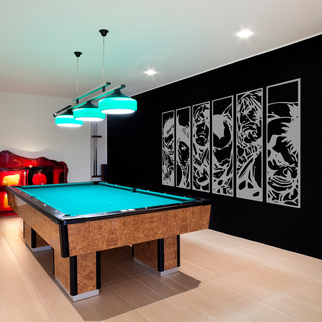 Marvel Superhero Comic Strip Wall Decal – 6-Panel Vinyl Wall Sticker, Kids Room & Playroom Decor