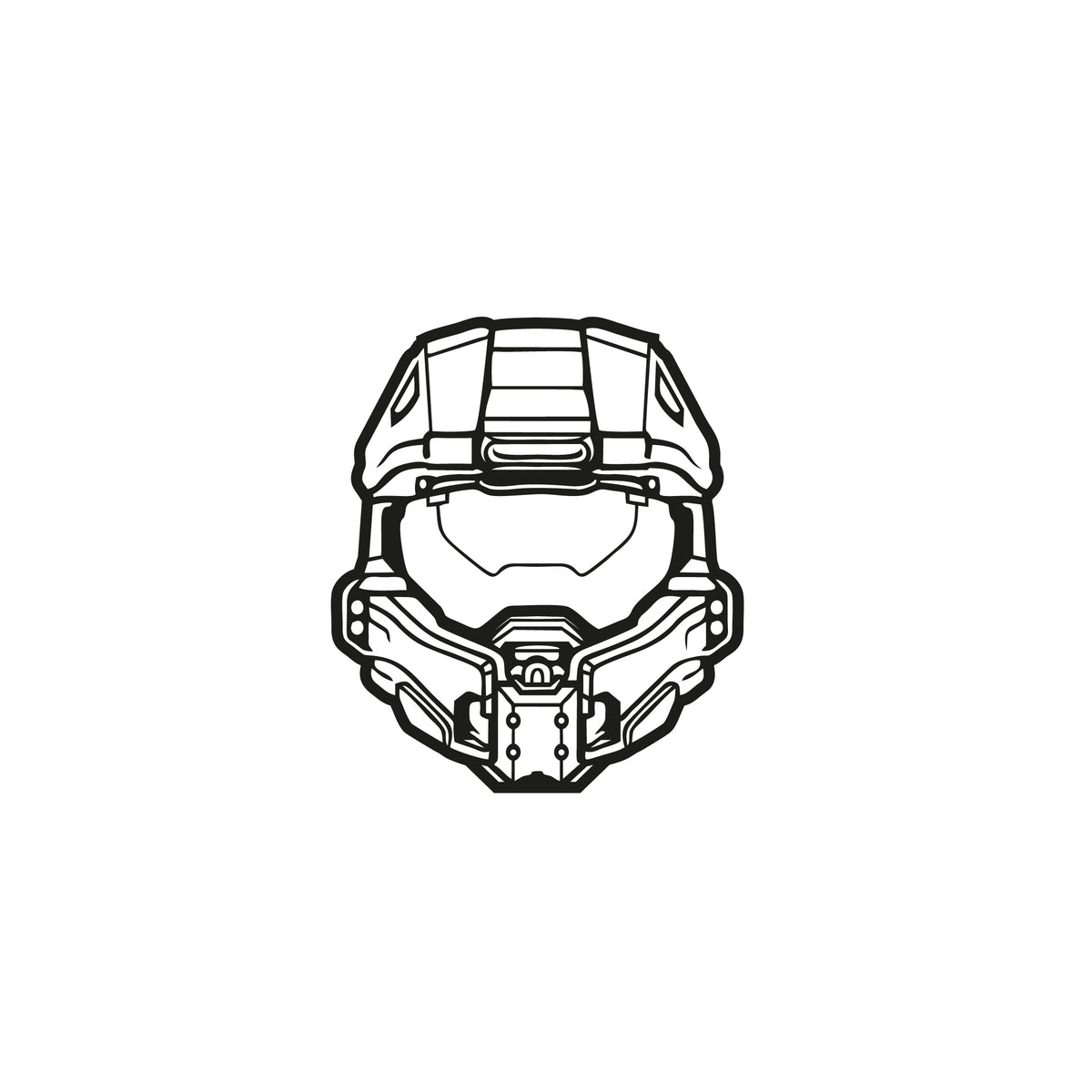 Halo Master Chief Sticker | Wall Decal Sticker | MrStickers