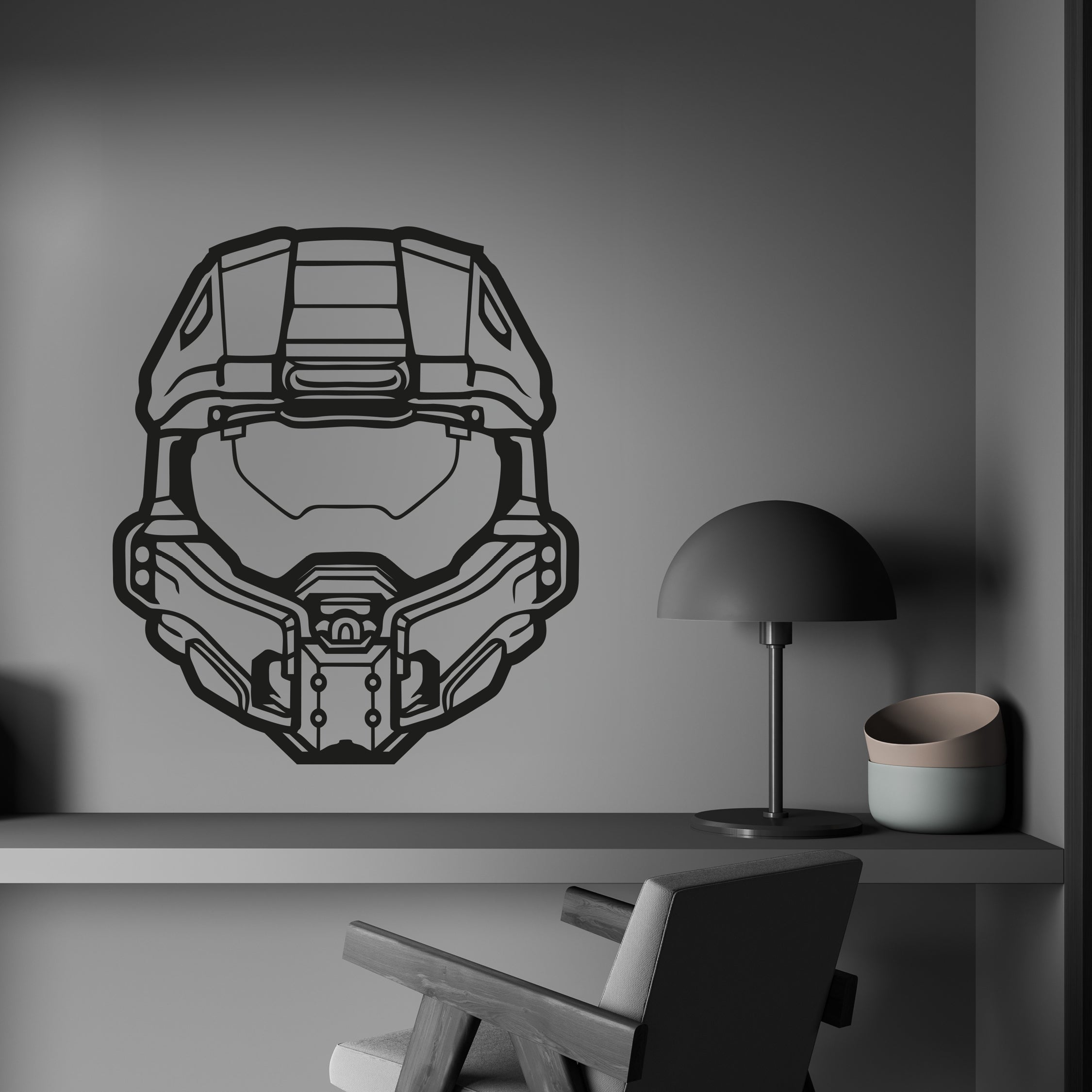Master Cheif Sticker Cs2 Halo Master Chief Sticker | Wall Decal Sticker | MrStickers