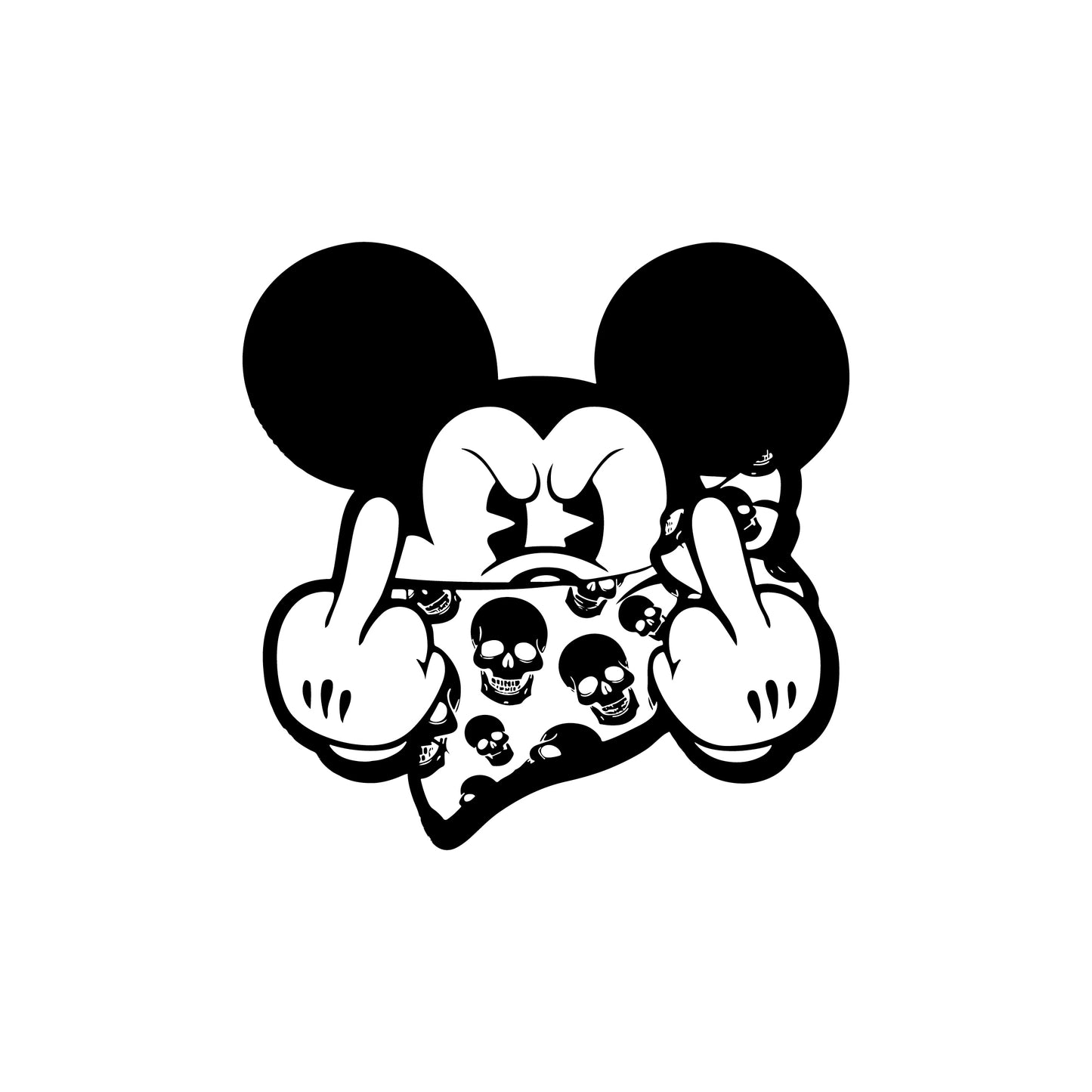 Mickey Mouse gangster - ipad decal vinyl decal design
