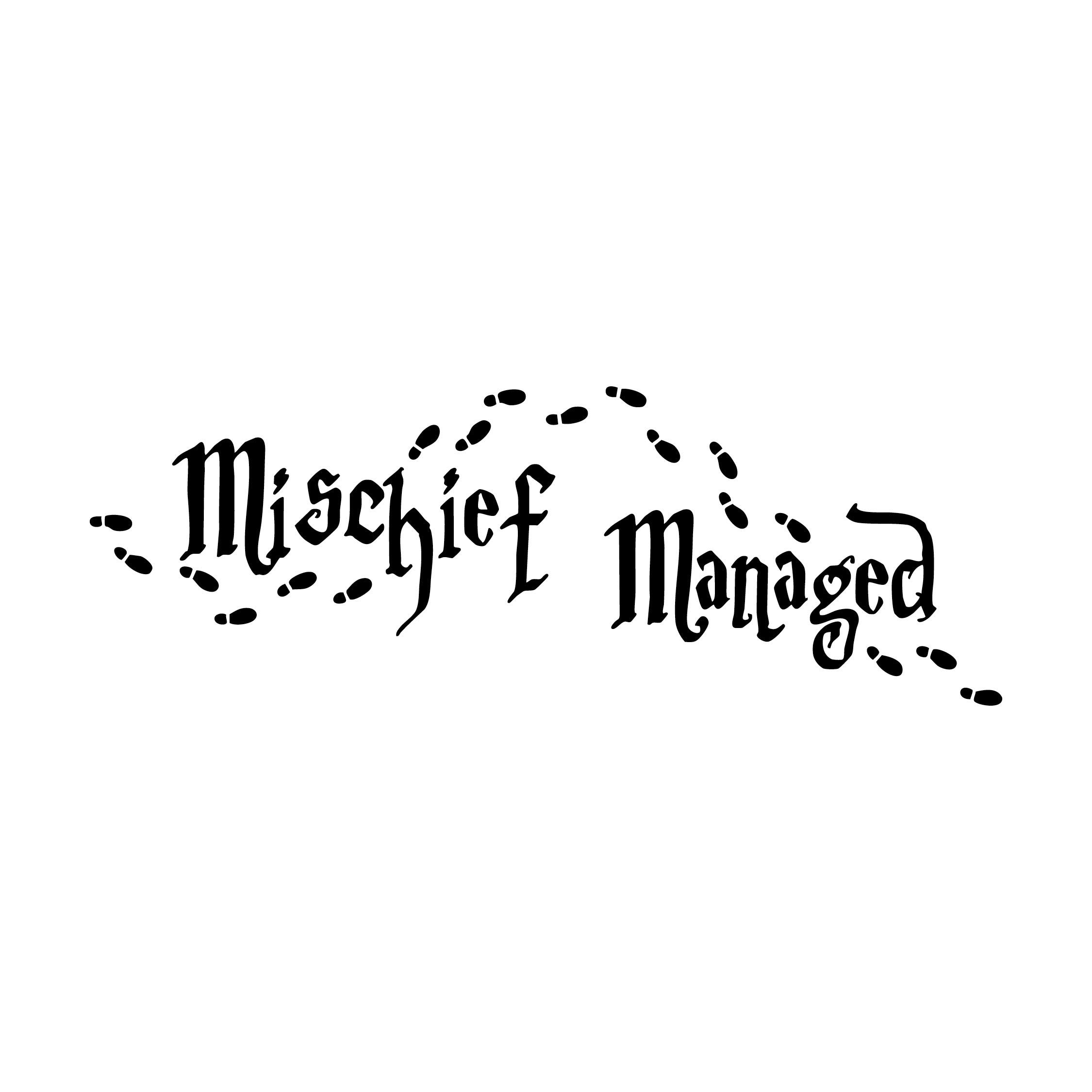 Mischief Managed Harry Potter Wall Decal