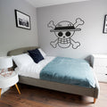 One Piece Skull and Crossbones Vinyl Decal – Official Pirate Emblem Wall Sticker