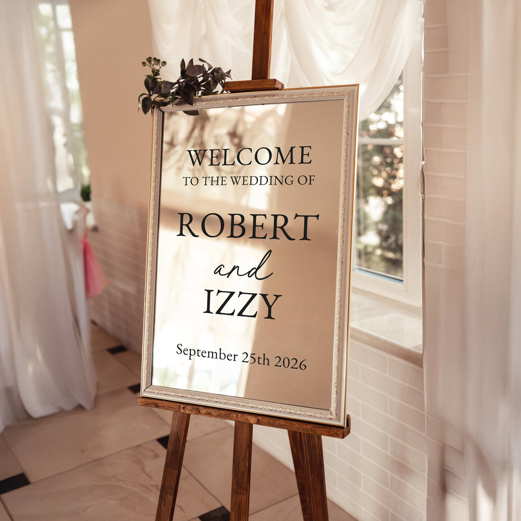 Personalised Welcome to Our Wedding Mirror Vinyl Decal – Custom Weddin ...