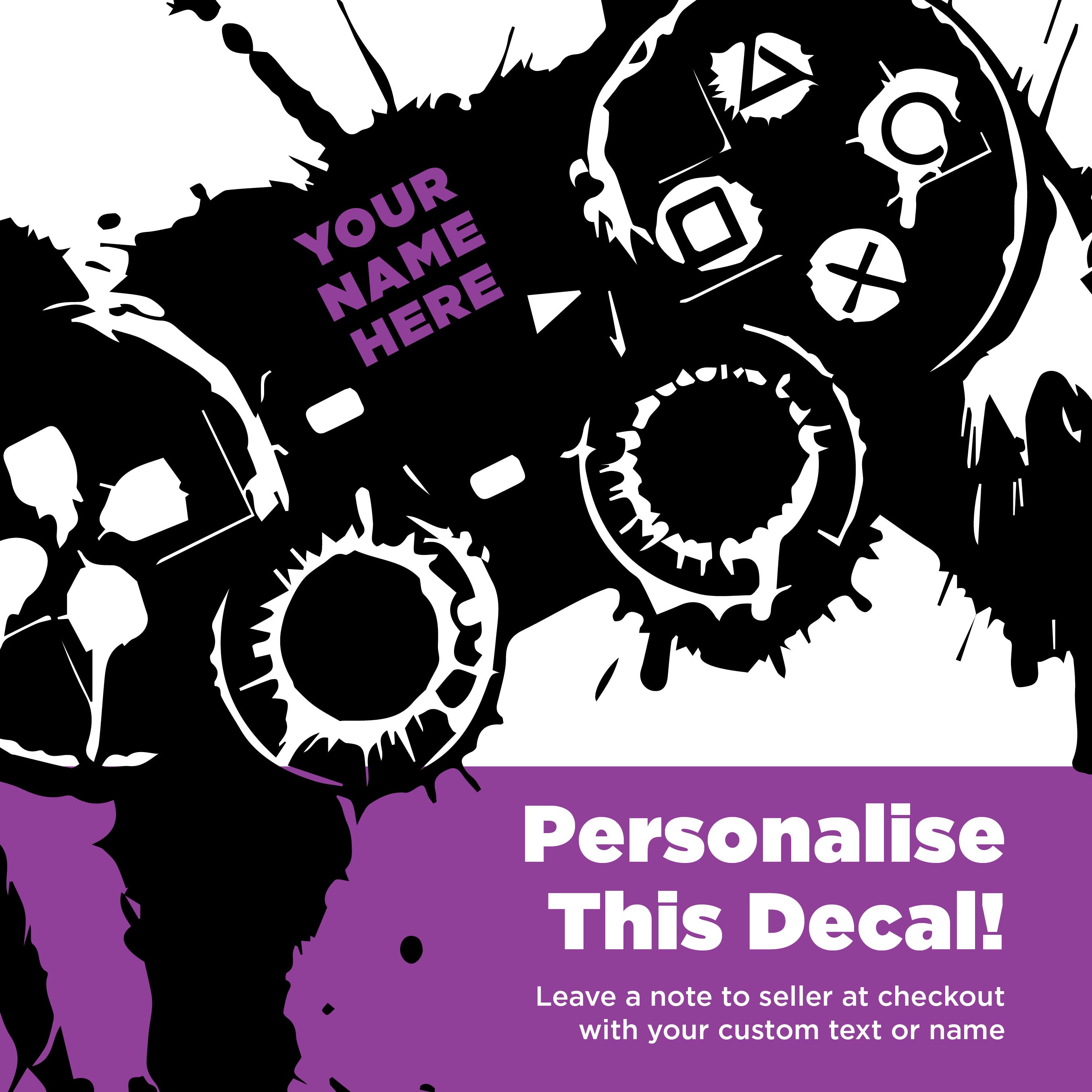 Personalised Gaming Controller Decal