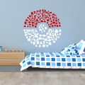Pokéball Collectors edition Silhouette Vinyl Decal – Original Pokémon Collage Design Wall Sticker