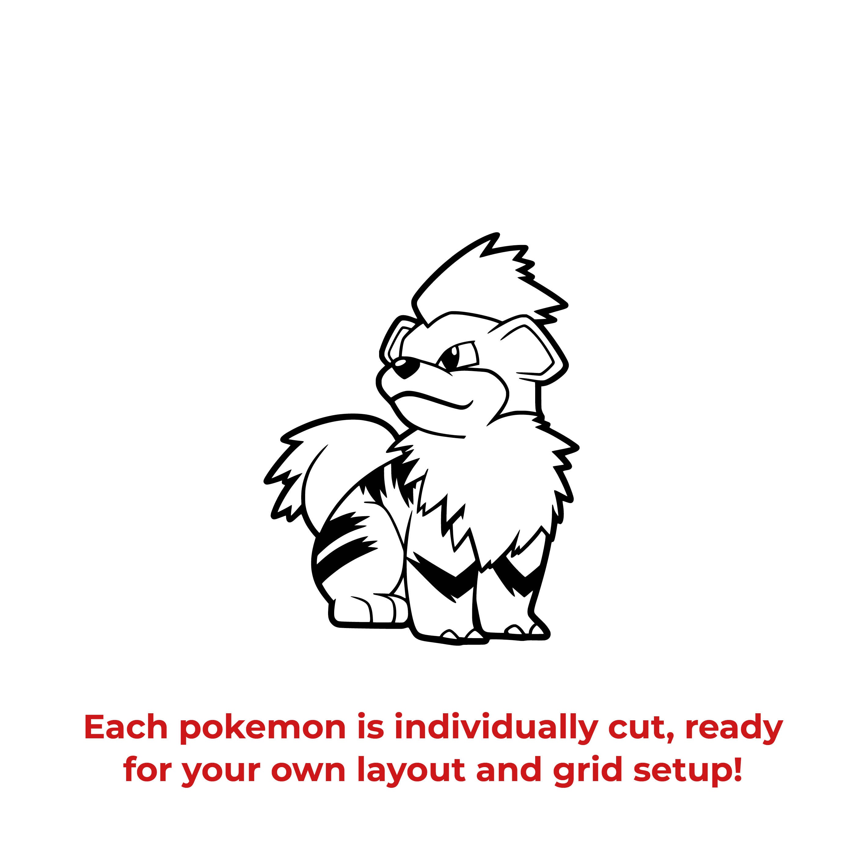 Officially Licensed Pokémon 151 Wall Decal Set – Complete Kanto Pokédex Master Collection