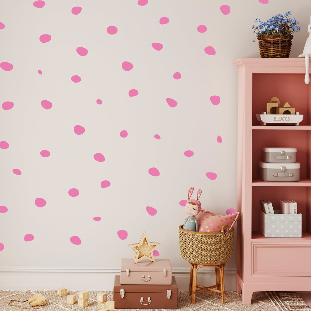 Polka dot wall decal sticker pattern pack