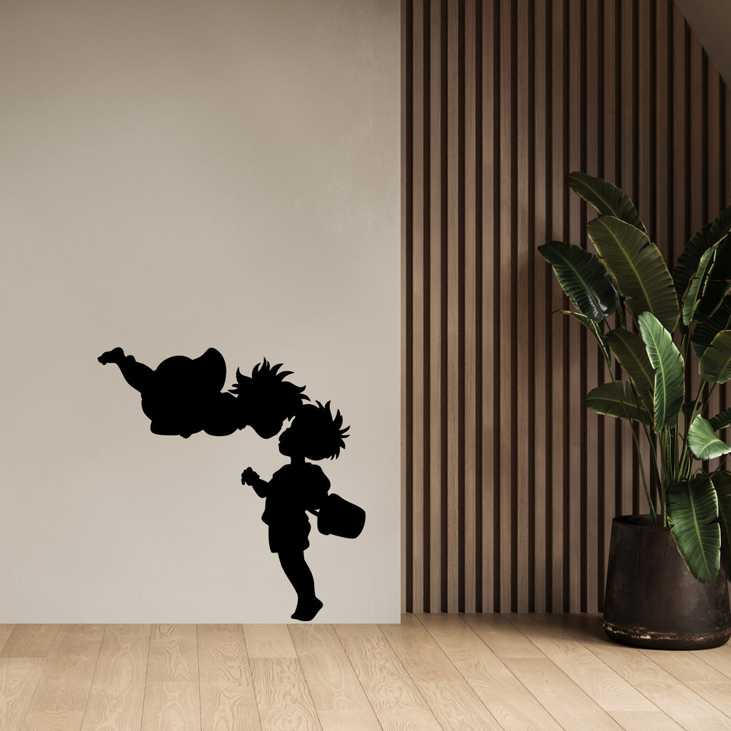 Ponyo and Sosuke Vinyl Decal – Cute Studio Ghibli Sticker with Floating Ponyo Above Sosuke