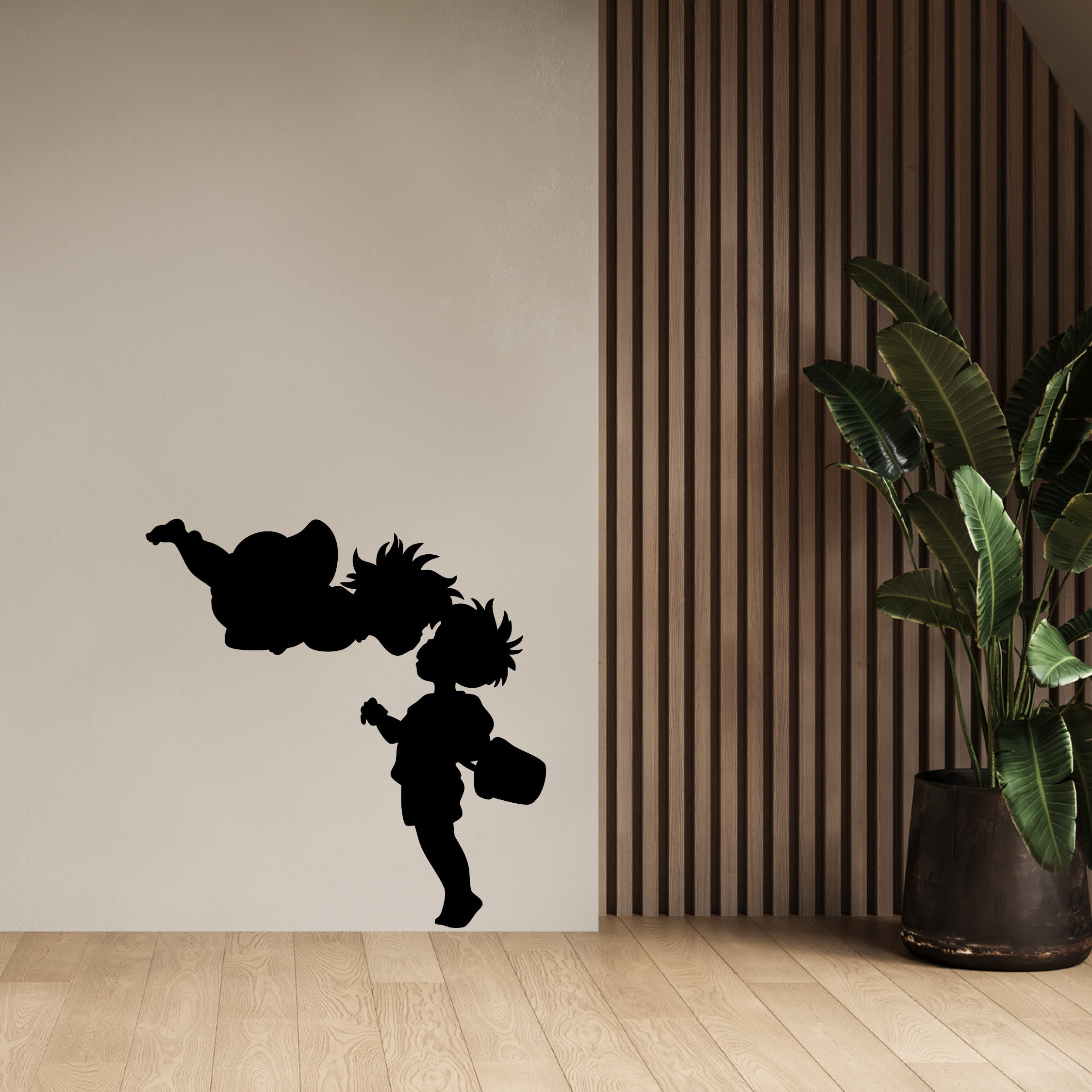 Ponyo and Sosuke Vinyl Decal – Cute Studio Ghibli Sticker with Floating Ponyo Above Sosuke