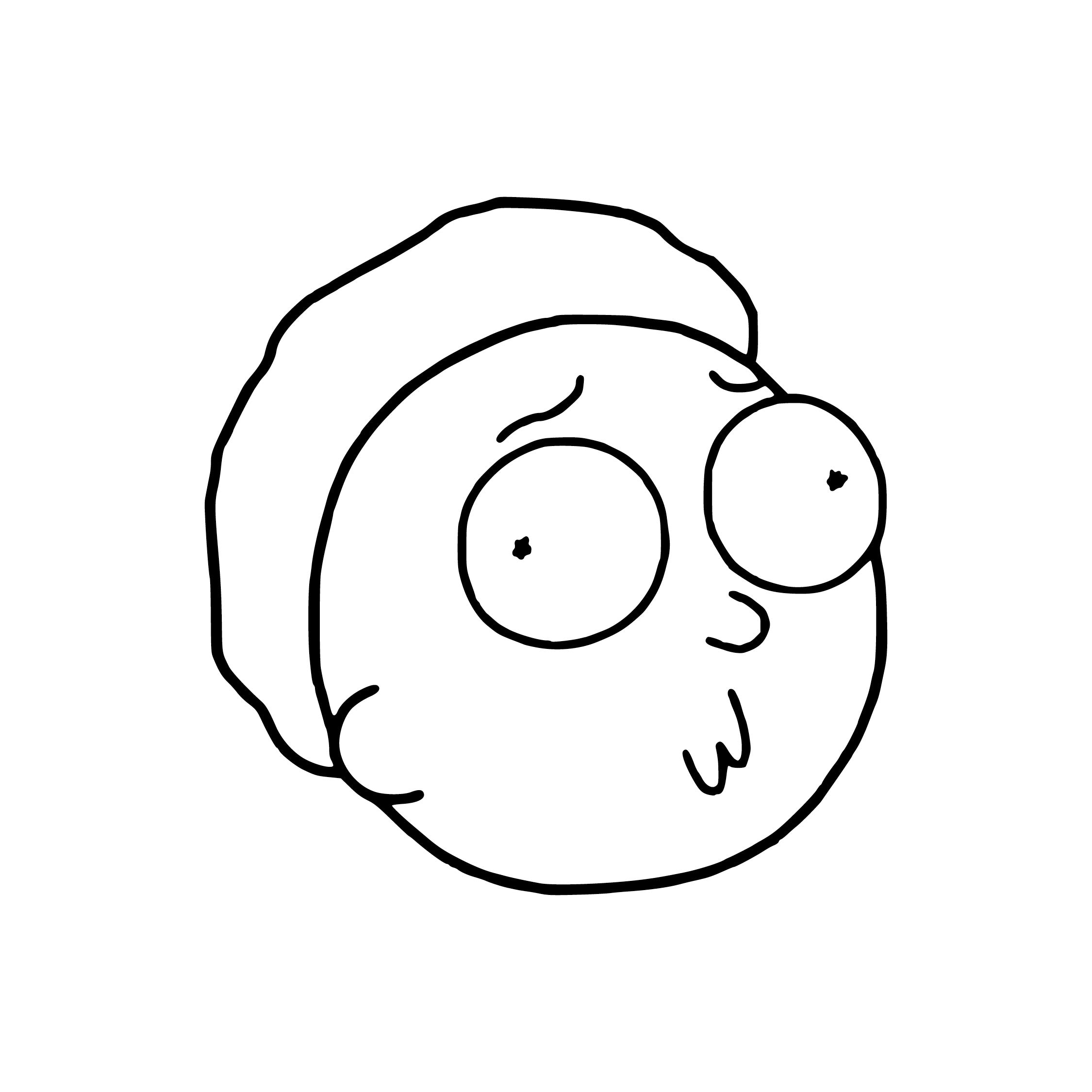 Rick and Morty – Confused Morty Vinyl Decal | Official Adult Swim Sticker