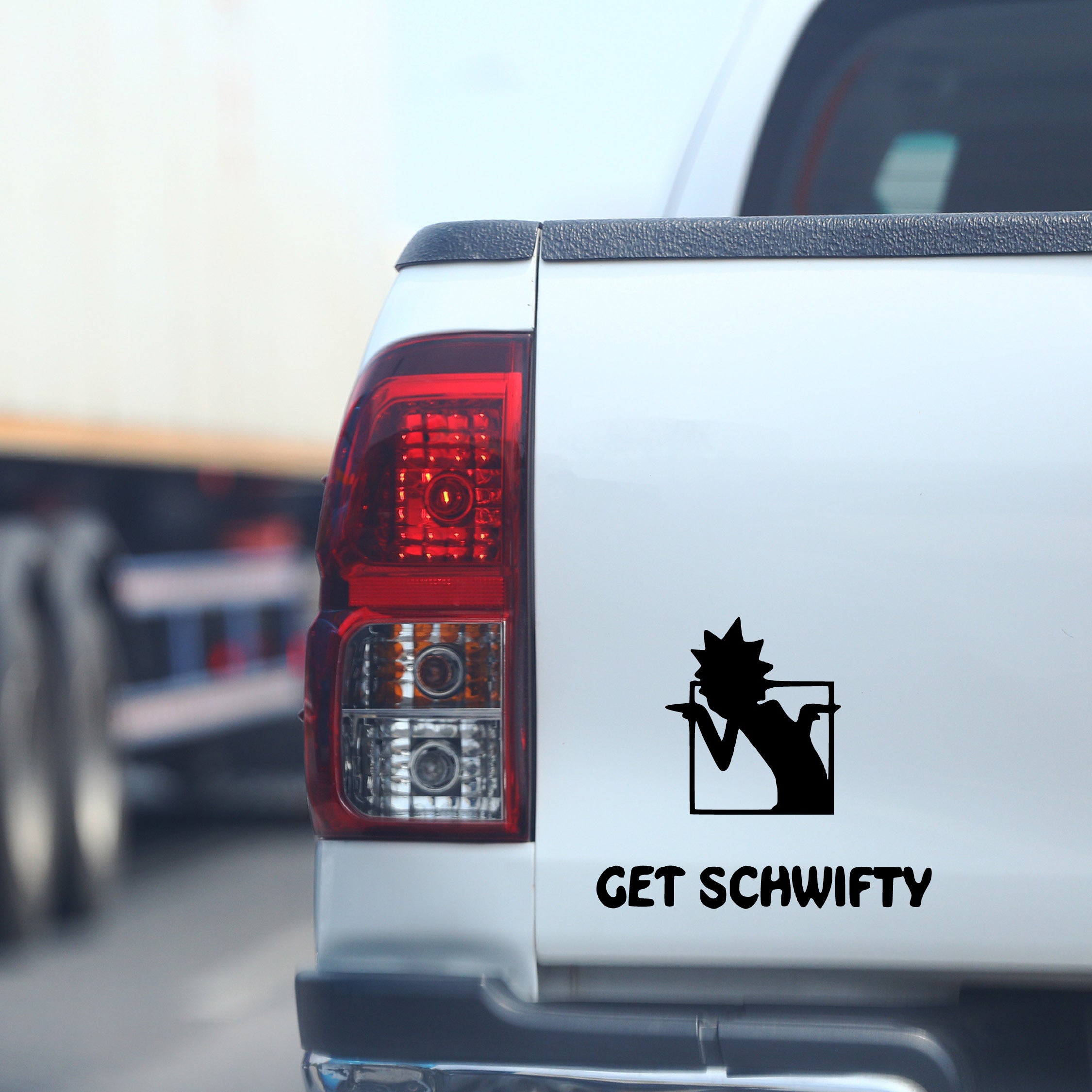 Rick and Morty “Get Shwifty” Vinyl Decal with Dancing Rick | Official Adult Swim