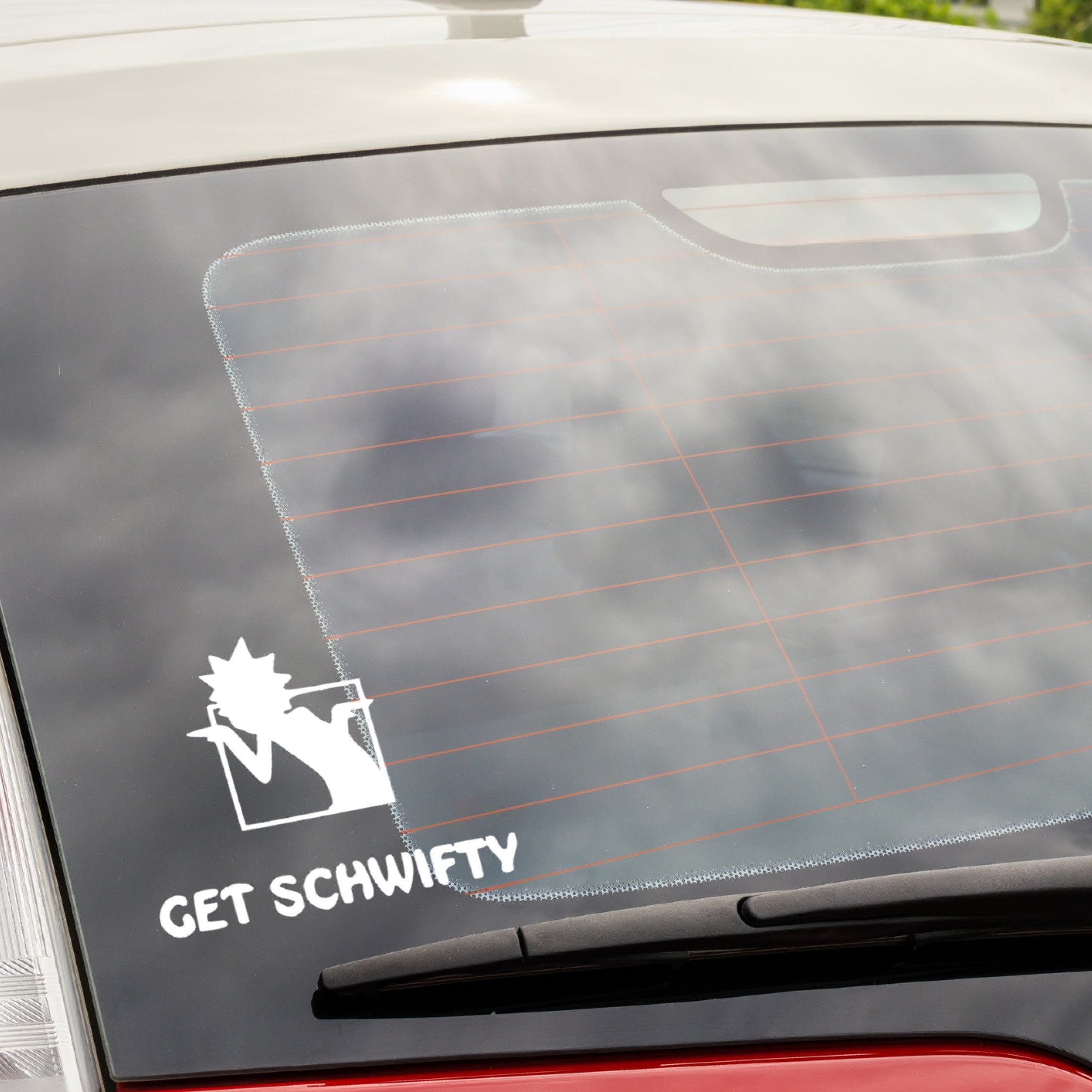 Rick and Morty “Get Shwifty” Vinyl Decal with Dancing Rick | Official Adult Swim