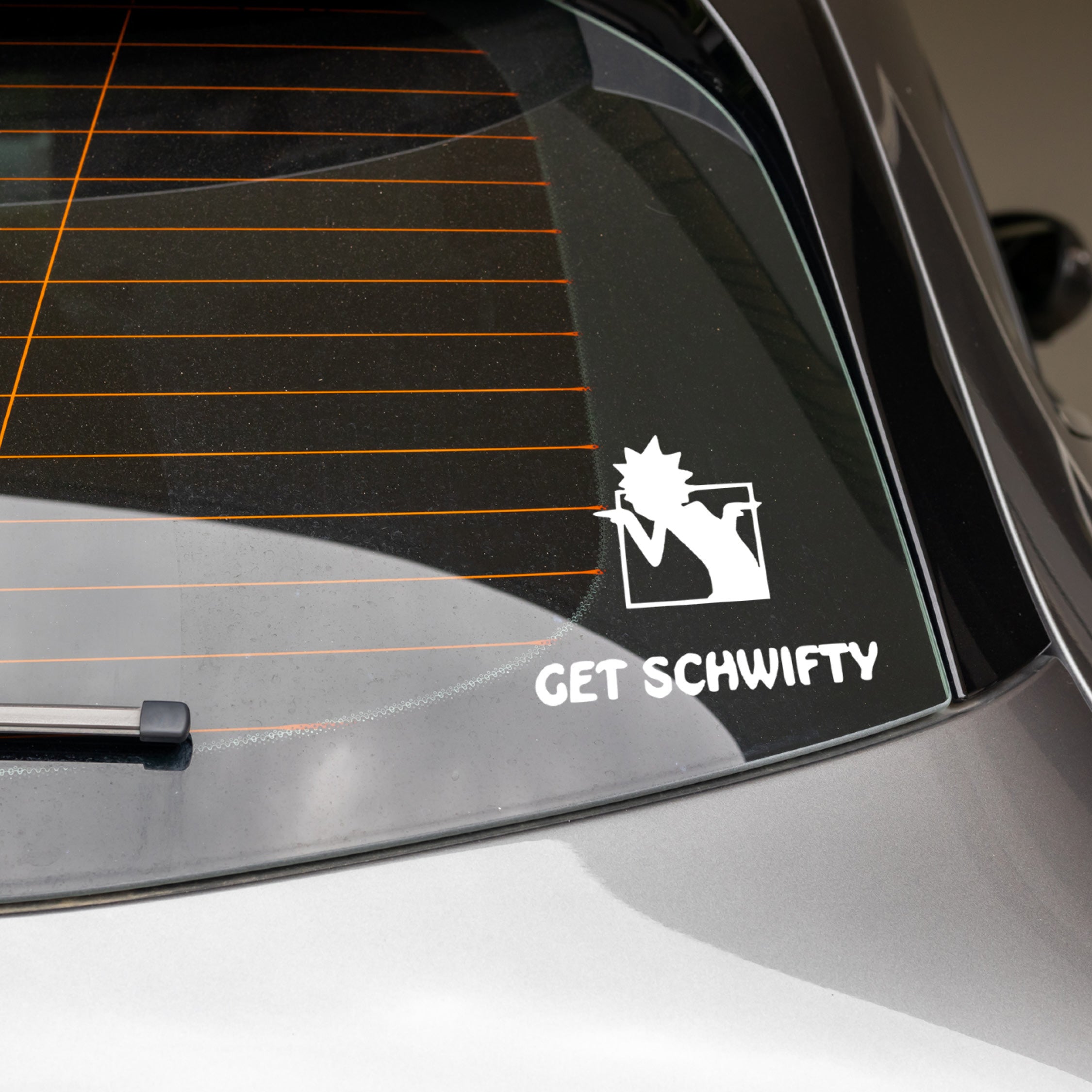Rick and Morty “Get Shwifty” Vinyl Decal with Dancing Rick | Official Adult Swim
