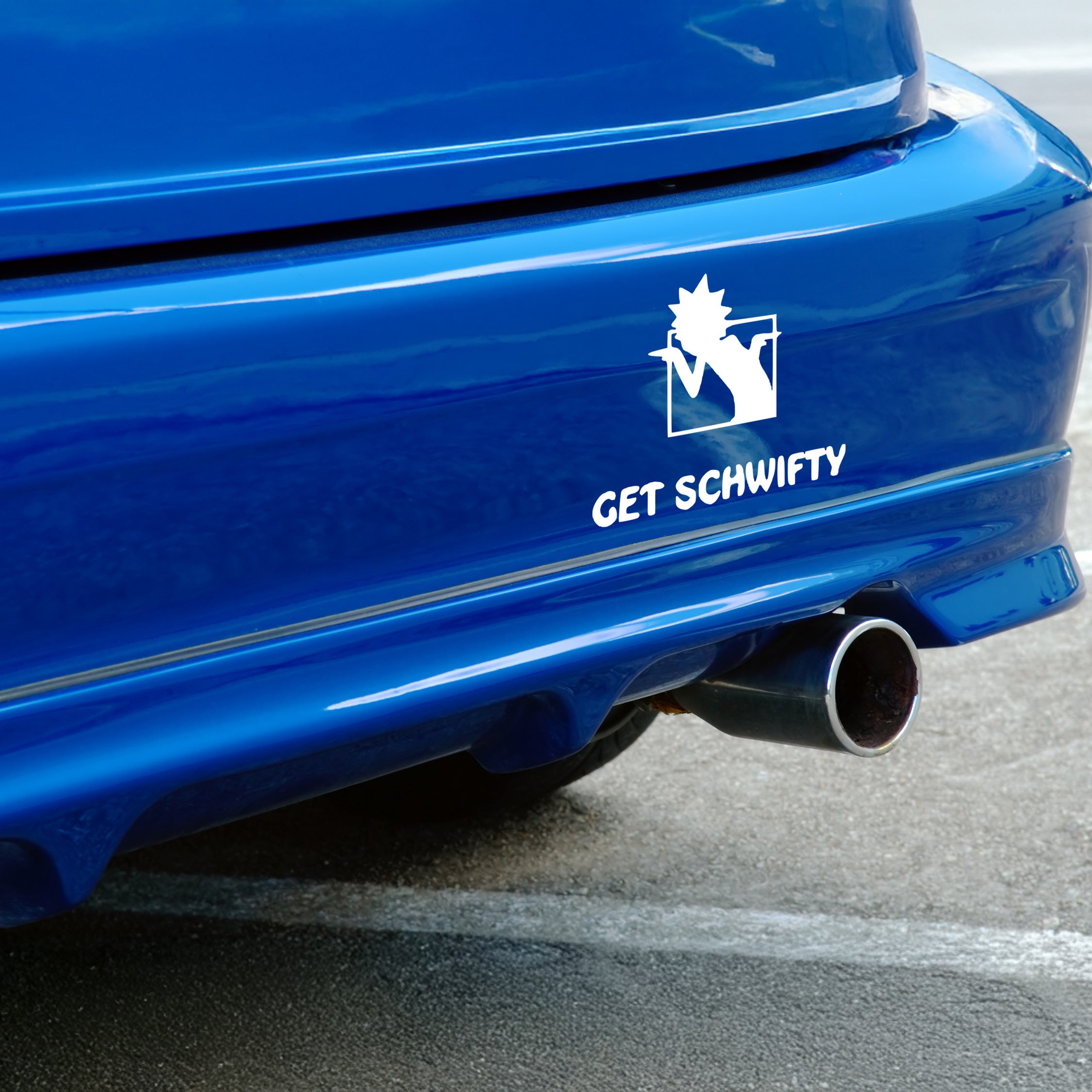 Rick and Morty “Get Shwifty” Vinyl Decal with Dancing Rick | Official Adult Swim