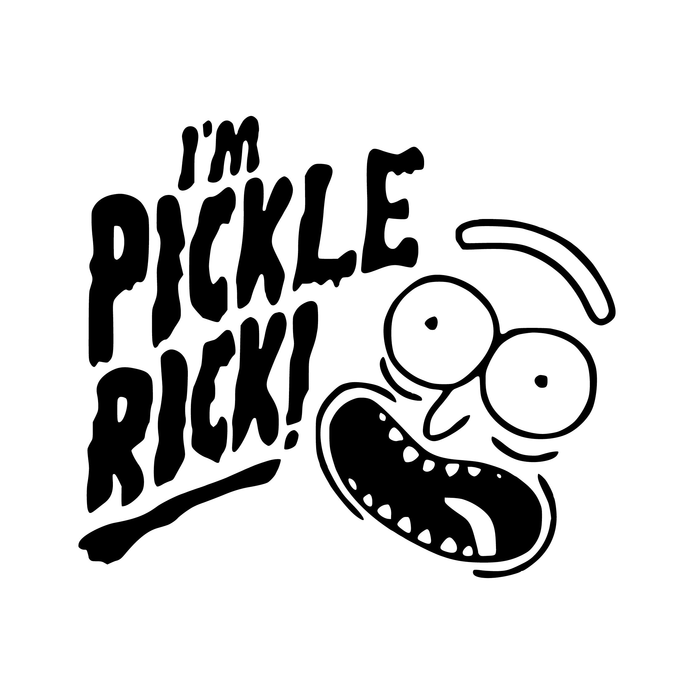 Rick and Morty – “I’m Pickle Rick!” Vinyl Decal with Rick’s Face | Official Adult Swim