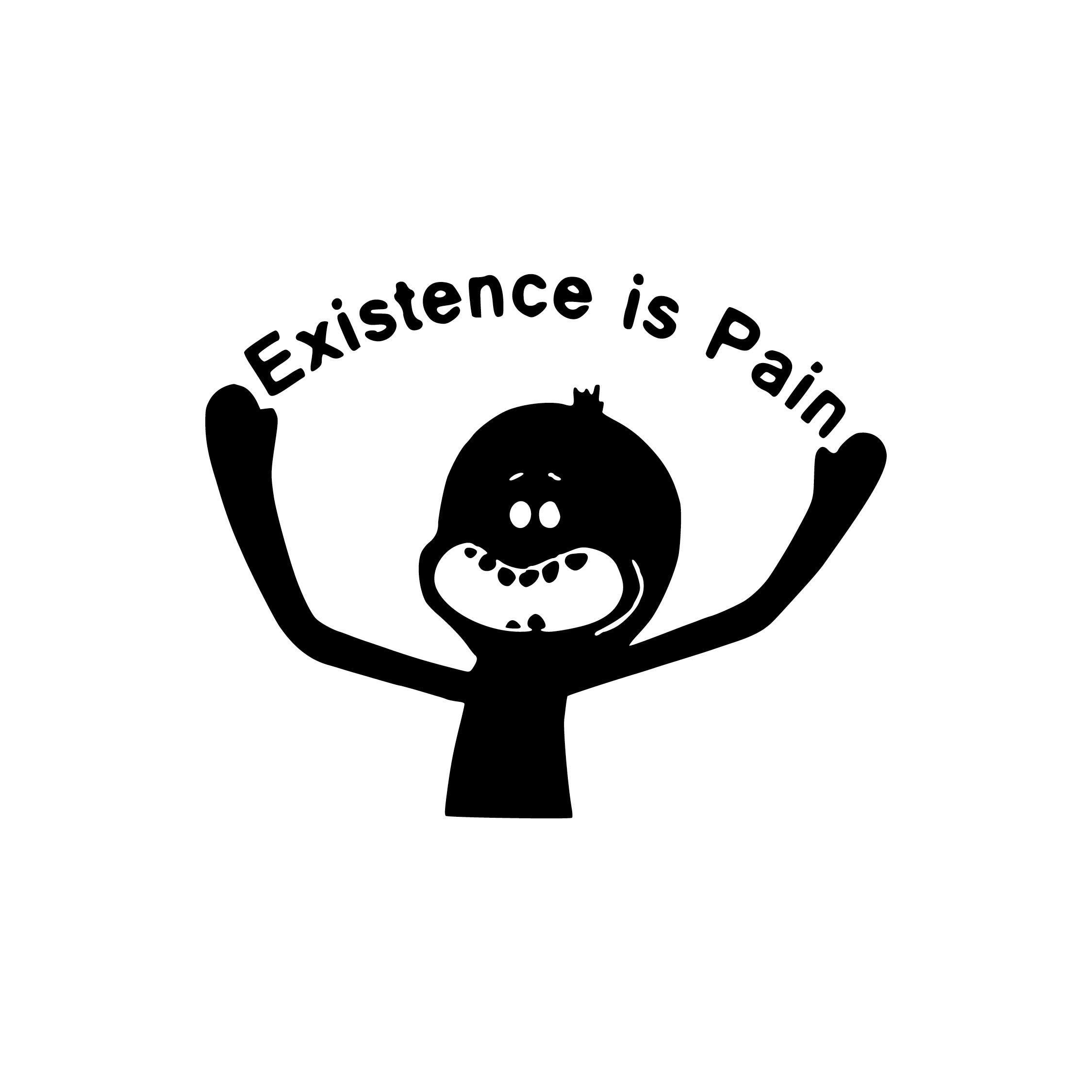 Rick and Morty Meeseeks “Existence Is Pain” Vinyl Decal | Official Adult Swim