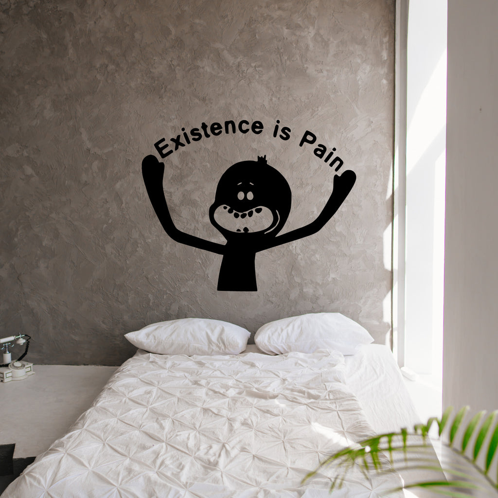Rick and Morty Meeseeks “Existence Is Pain” Vinyl Decal | Official Adult Swim