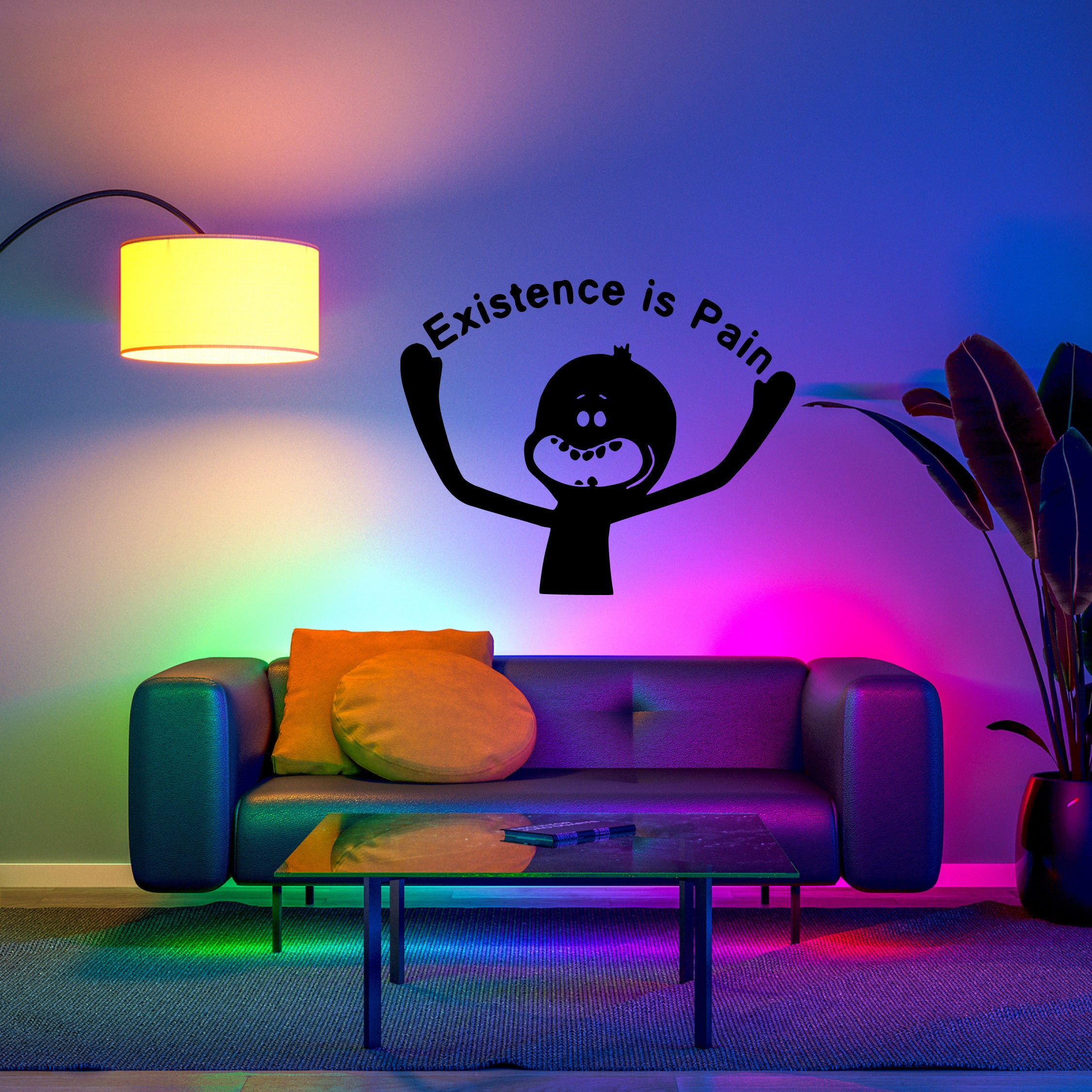 Rick and Morty Meeseeks “Existence Is Pain” Vinyl Decal | Official Adult Swim