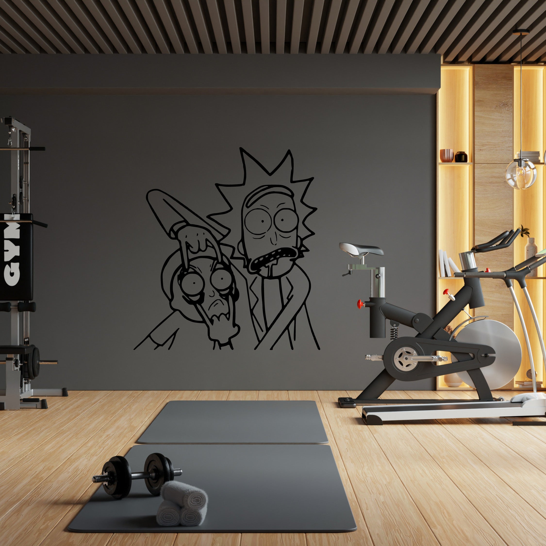 Rick and Morty – Rick Pulling Morty’s Eyes Open Vinyl Decal | Official Sticker