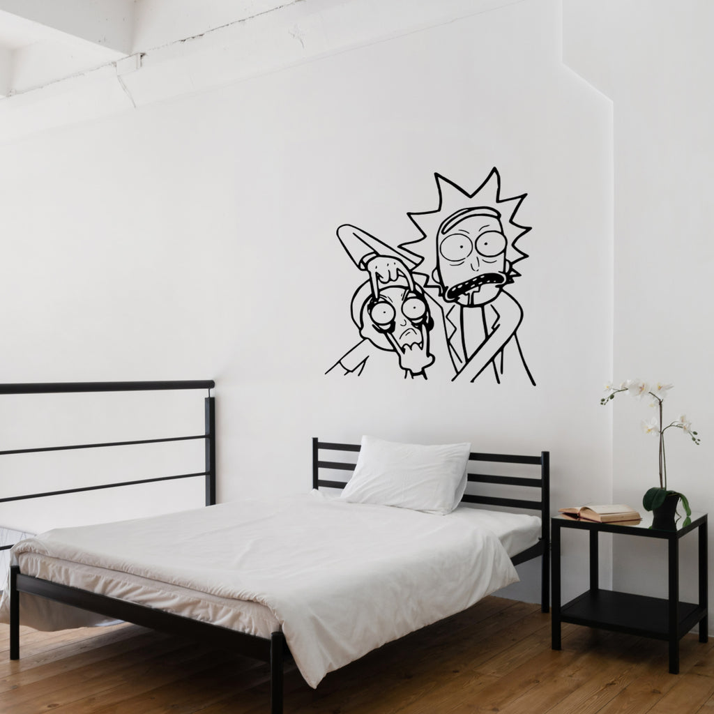 Rick and Morty – Rick Pulling Morty’s Eyes Open Vinyl Decal | Official Sticker