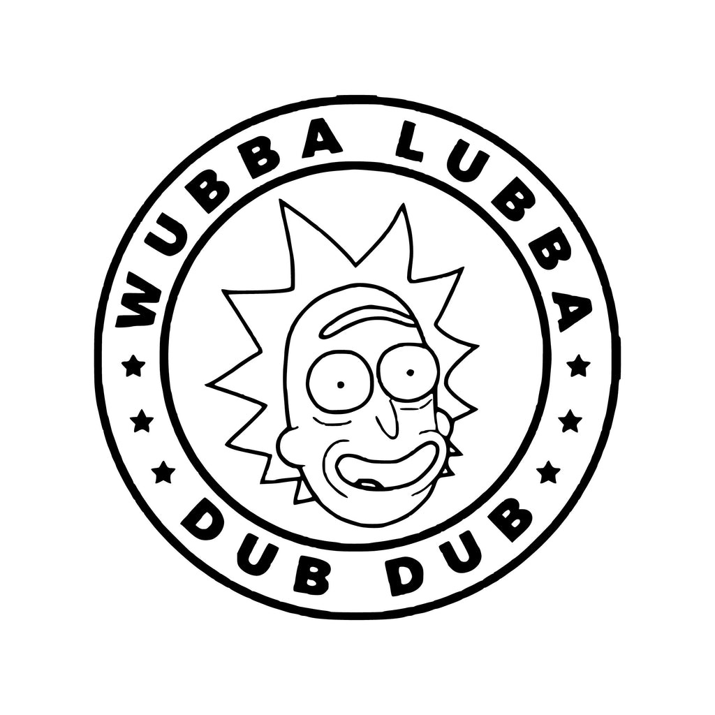 Rick and Morty Roundel Decal – Wubba Lubba Dub Dub Circular Sticker | Official Adult Swim