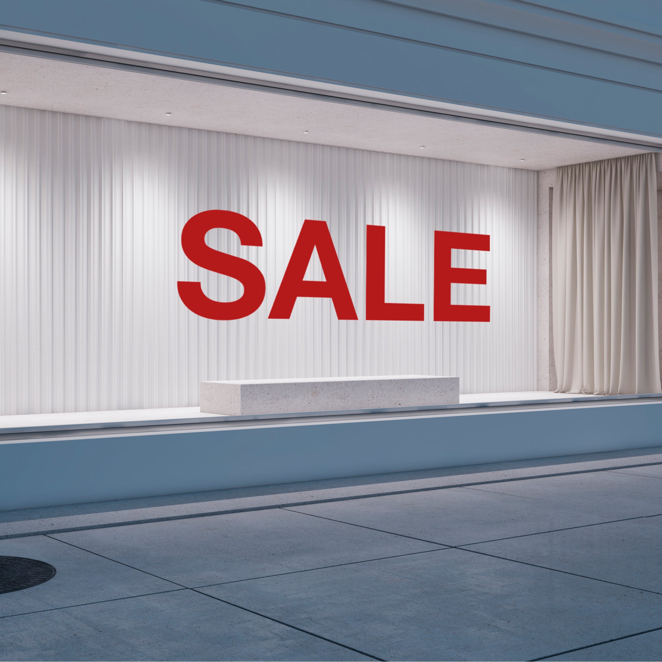 SALE Window Decal – Large Retail Sale Sticker for Shop Fronts & Store Windows