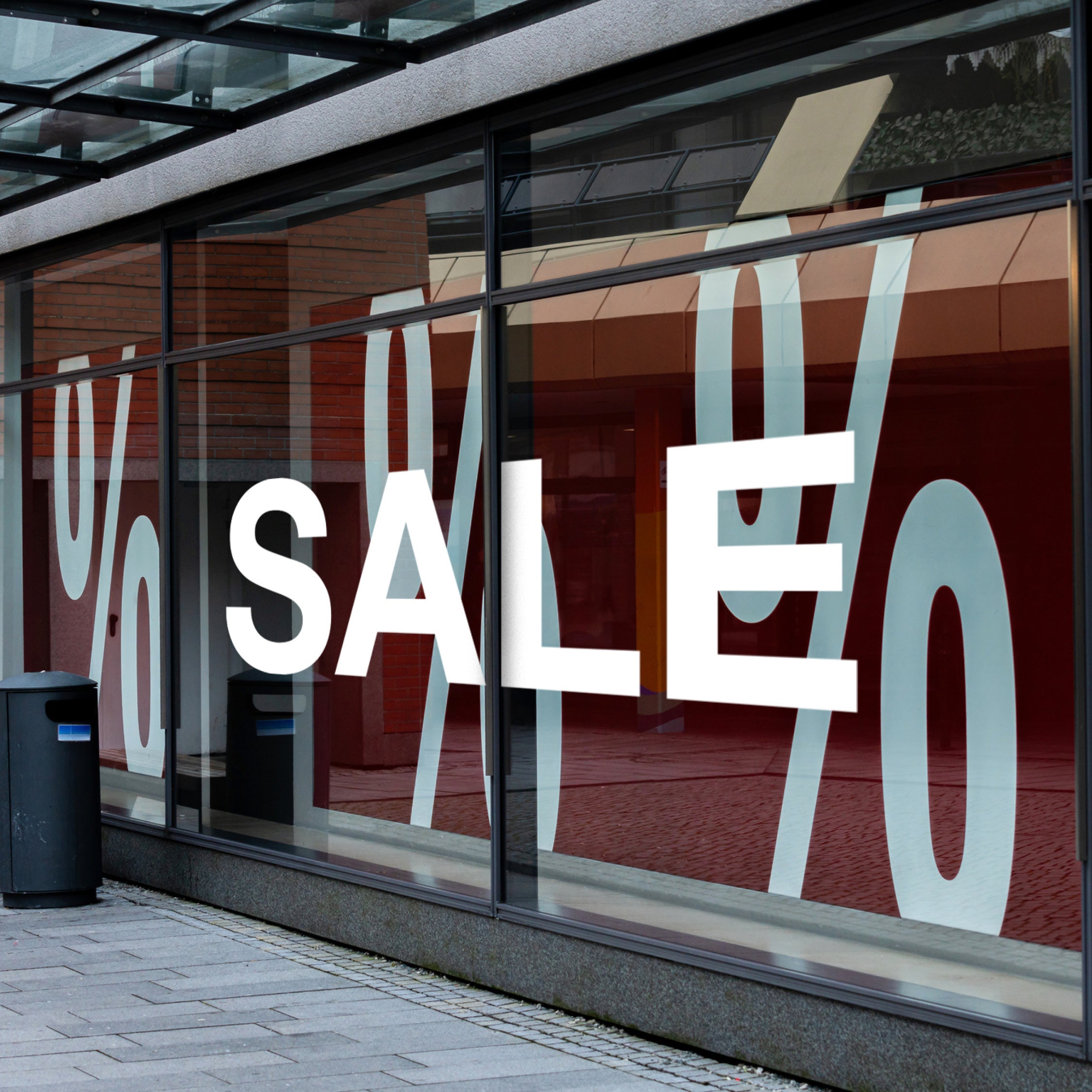 SALE Window Decal – Large Retail Sale Sticker for Shop Fronts & Store Windows