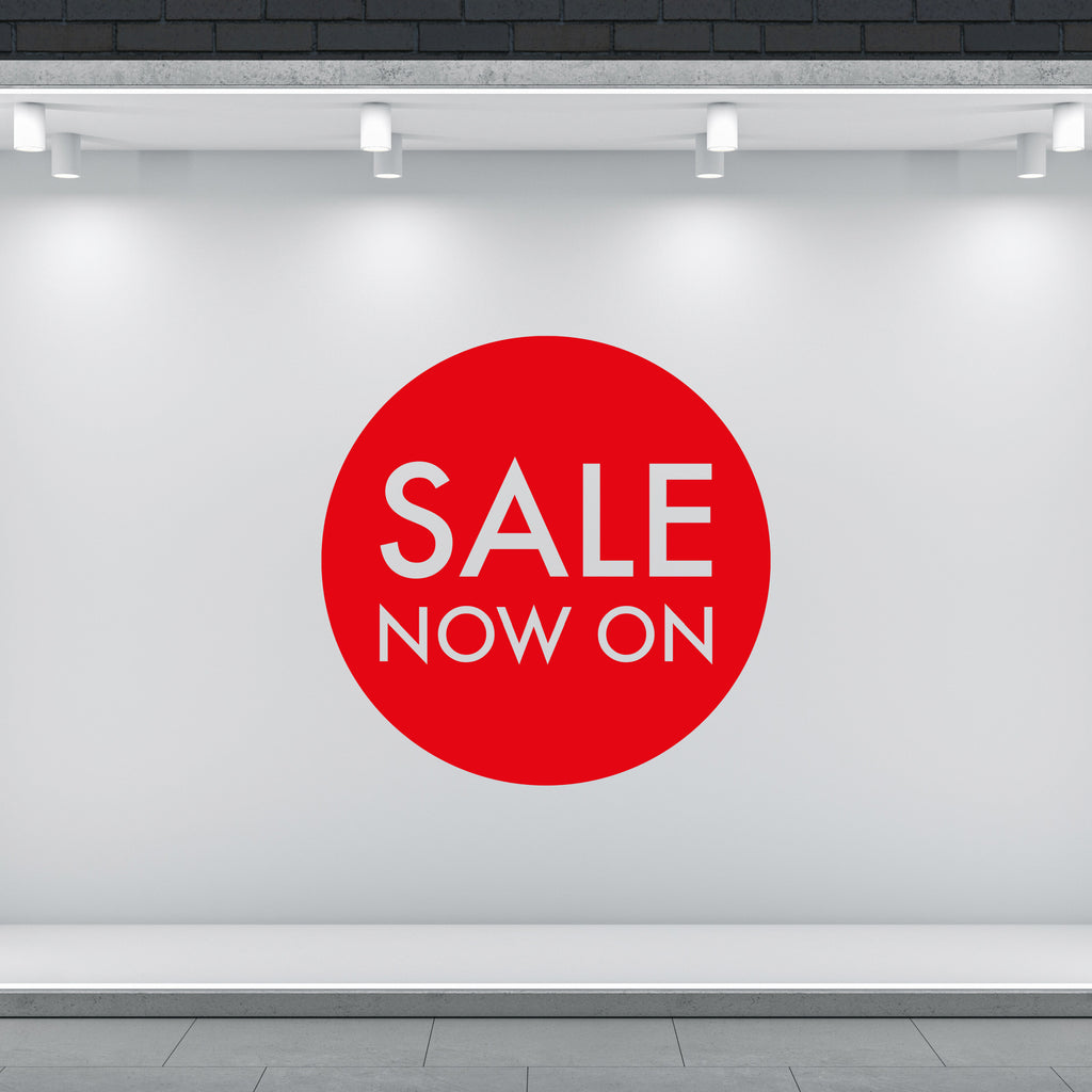 Sale now on decal sticker for shopfront windows
