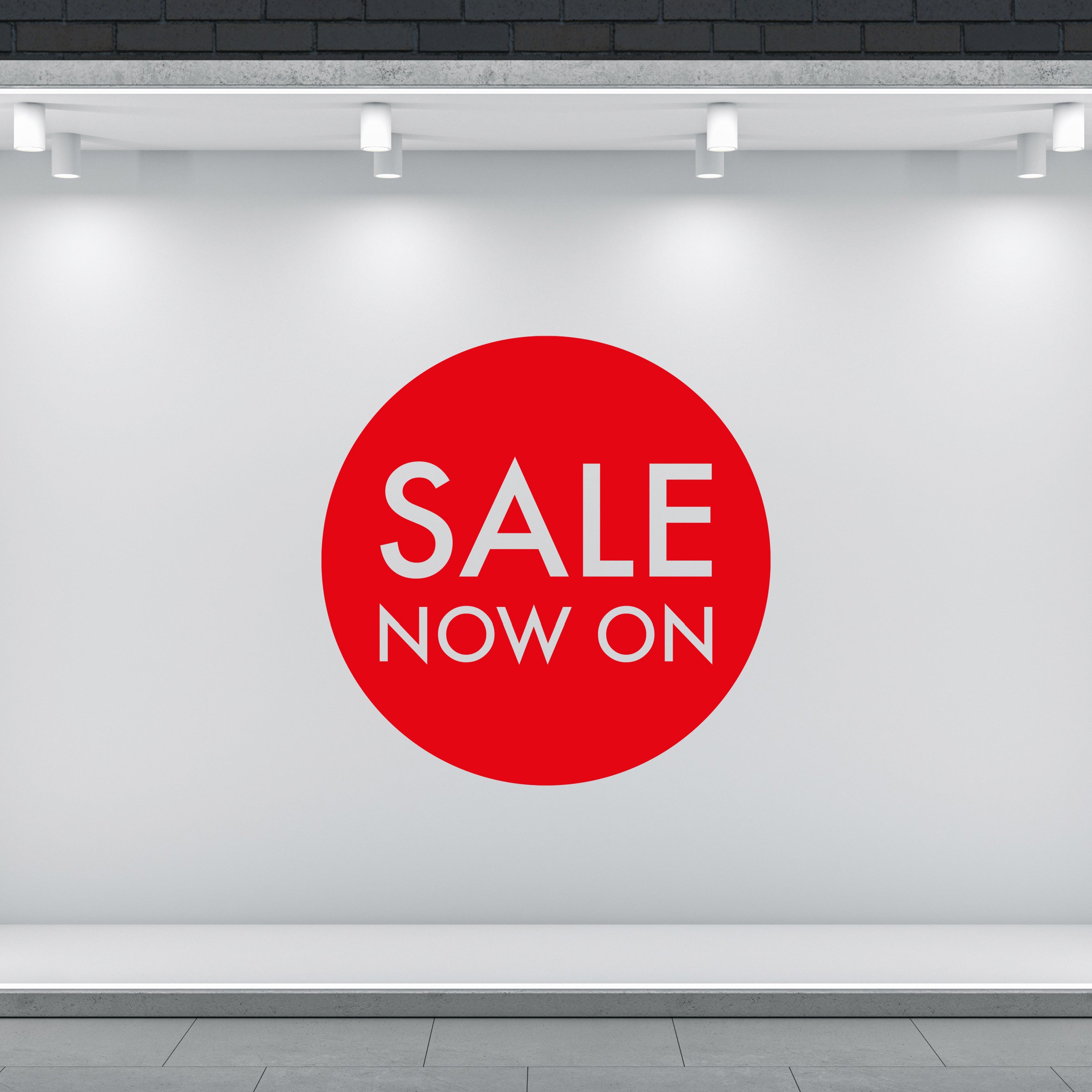 Sale now on decal sticker for shopfront windows
