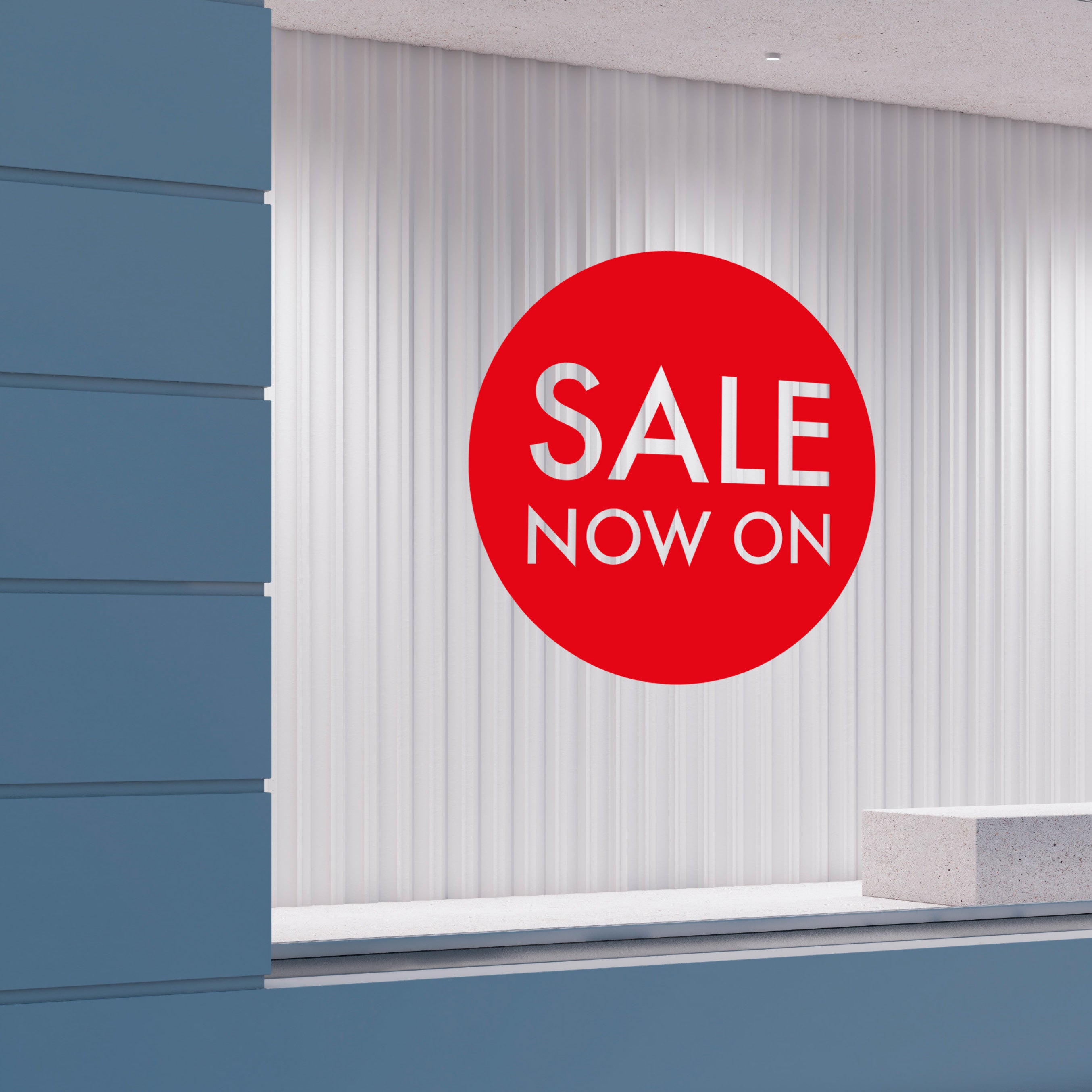 Sale now on decal sticker for shopfront windows