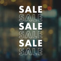 Sale decal sticker for shopfront window