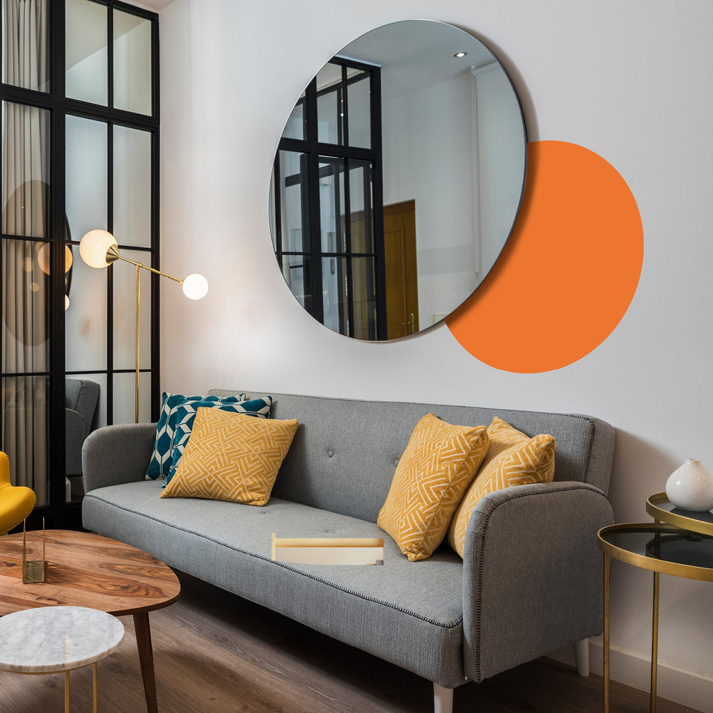 Modern Circle Vinyl Decal – Minimalist & Trendy Peel-and-Stick Wall Sticker for Home or Office