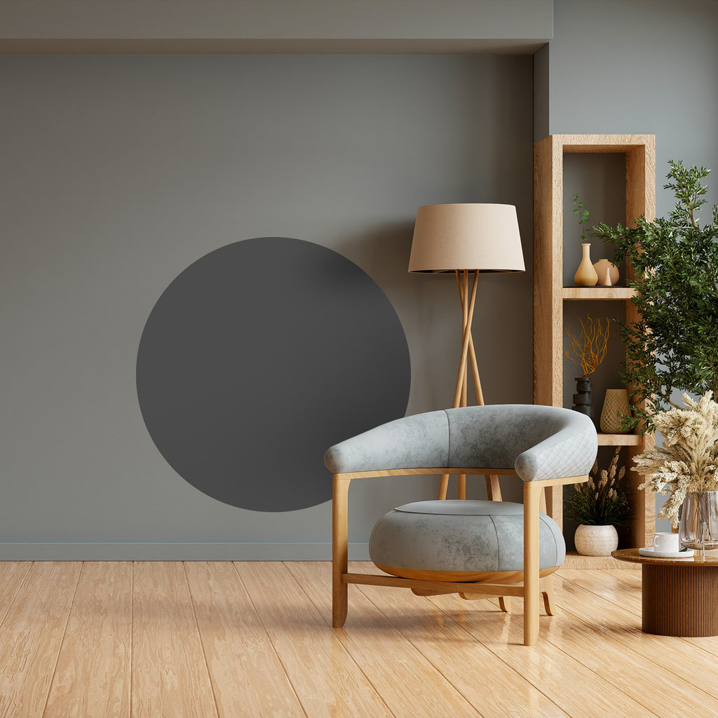 Modern Circle Vinyl Decal – Minimalist & Trendy Peel-and-Stick Wall Sticker for Home or Office