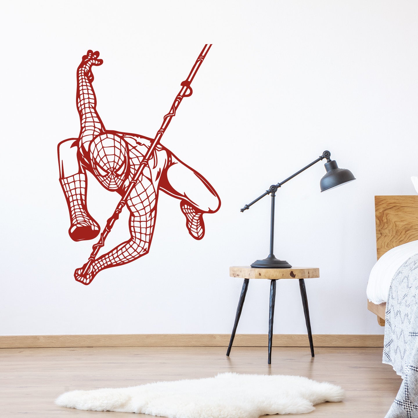 Marvel Spider-Man Wall Decal – Kids Room, Bedroom & Playroom Vinyl Wall Sticker, Superhero Decor