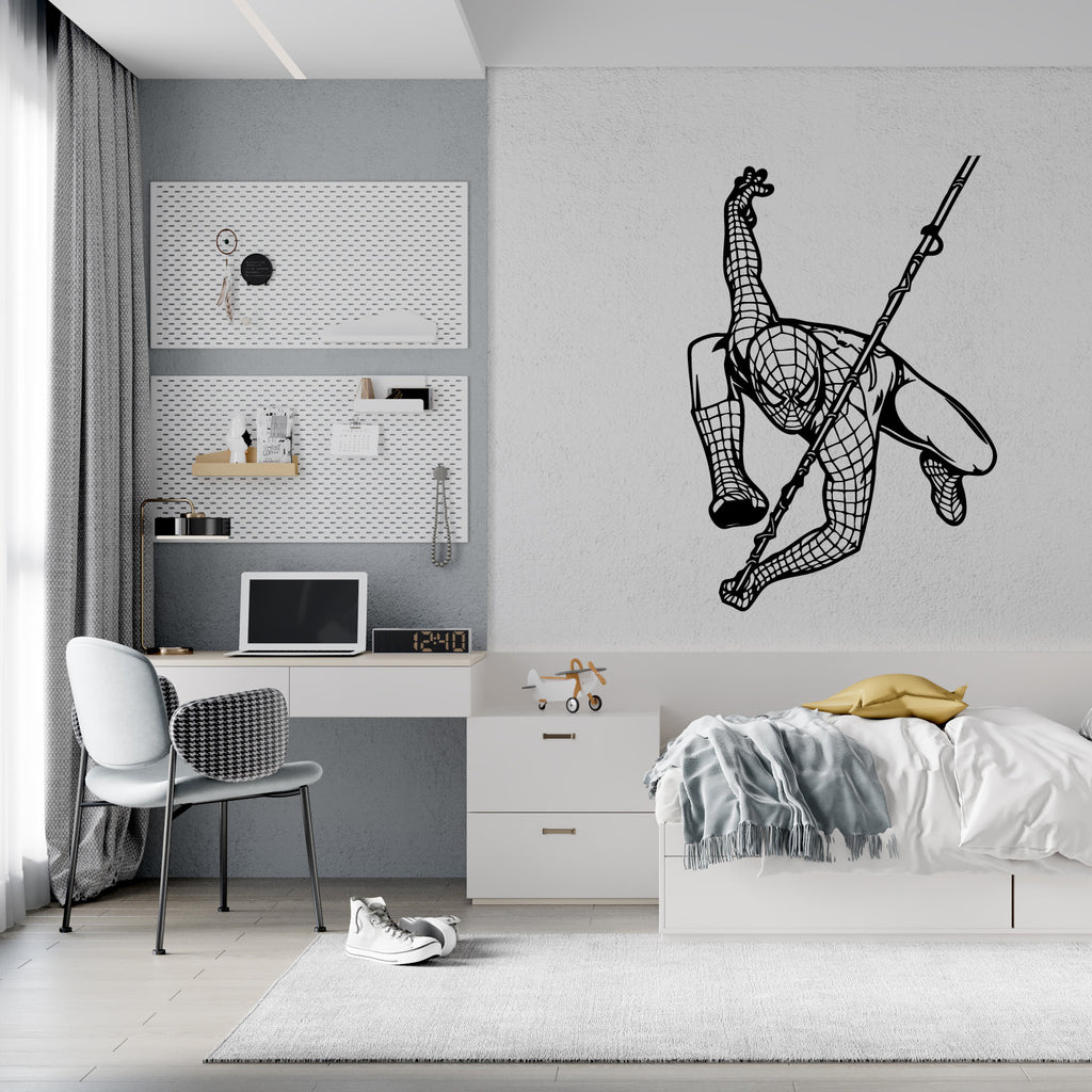 Marvel Spider-Man Wall Decal – Kids Room, Bedroom & Playroom Vinyl Wall Sticker, Superhero Decor